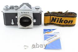 Read N MINT withStrap Nikon F Eye Level Silver 35mm SLR Film Camera From JAPAN