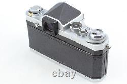 Read N MINT withStrap Nikon F Eye Level Silver 35mm SLR Film Camera From JAPAN