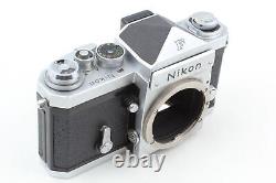 Read N MINT withStrap Nikon F Eye Level Silver 35mm SLR Film Camera From JAPAN