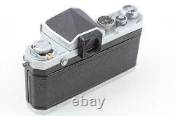 Read N MINT withStrap Nikon F Eye Level Silver 35mm SLR Film Camera From JAPAN