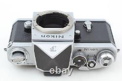 Read N MINT withStrap Nikon F Eye Level Silver 35mm SLR Film Camera From JAPAN