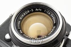 Read! Near MINT Nikon F Eye Level Black 35mm Film Camera 50mm f1.4 Lens JAPAN