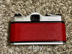 Red PENTAX Spotmatic 35mm Film Camera With 1.8 Lens. Film Tested And Working