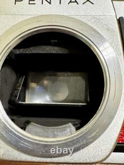 Red PENTAX Spotmatic 35mm Film Camera With 1.8 Lens. Film Tested And Working