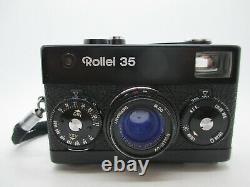 Rollei 35 Camera Schneider-Kreuznach 40mm F3.5 Lens Excellent + UV Filter WORKS