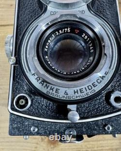 Rolleicord III TLR Film Camera Xenar 75mm f/3.5 Lens Film Tested