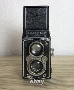 Rolleiflex Automat 6x6 Rare Model 2 K4b Carl Zeiss Twin Lens Camera Drp Drgm