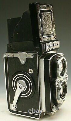 Rolleiflex Twin Lens Reflex Camera Tlr Rollei 120 Film 3.5 Lens Beauty! Nr