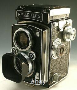 Rolleiflex Twin Lens Reflex Camera Tlr Rollei 120 Film 3.5 Lens Beauty! Nr