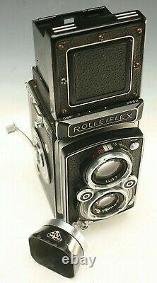 Rolleiflex Twin Lens Reflex Camera Tlr Rollei 120 Film 3.5 Lens Beauty! Nr