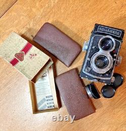 Rolleiflex Vb TLR roll film camera with Xenar lens and accessories