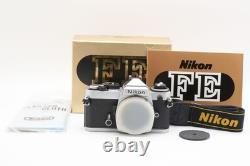 SALE! Rare? Almost UNUSED in Box? Nikon FE Silver 35mm Film Camera Body JAPAN