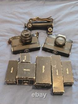 SCARCE MINOLTA SRM MOTOR DRIVE Film Camera ROKKOR lens SR-M COLLECTIBLE & WORKS