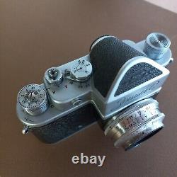 SLR Film Camera 35mm Zenit C industar 50 Lens Vintage 1950s USSR used Working