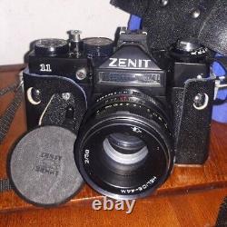 SLR Film Camera 35mm tested ZENIT 11 lens Helios 44M f3.5/58mm Vintage Cameras