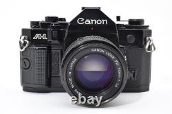 Sale Canon A-1 SLR Film Camera NFD New FD 50mm f1.4 lens JAPAN Very Good
