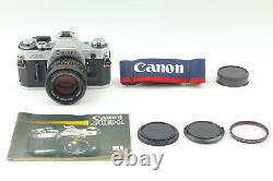 Silver MINT+ Canon AE-1 SLR Film Camera Body NEW FD NFD 50mm f/1.4. Lens JAPAN