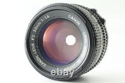 Silver MINT+ Canon AE-1 SLR Film Camera Body NEW FD NFD 50mm f/1.4. Lens JAPAN