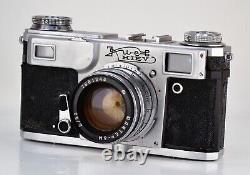 Soviet Ussr Kiev-4a Film Camera + Jupiter-8m Lens (3)