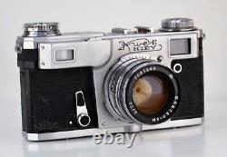 Soviet Ussr Kiev-4a Film Camera + Jupiter-8m Lens (3)