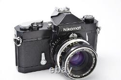 TOP MINT Nikon Nikomat FTN Black 35mm Film Camera 50mm F2 Lens From Japan #131