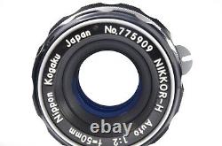 TOP MINT Nikon Nikomat FTN Black 35mm Film Camera 50mm F2 Lens From Japan #131