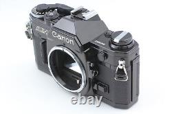 Tested Top MINT Canon AE-1 Black 35mm Film Camera FD 50mm f1.8 Lens From JAPAN