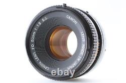 Tested Top MINT Canon AE-1 Black 35mm Film Camera FD 50mm f1.8 Lens From JAPAN