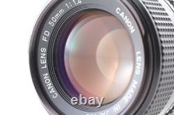 Tested Top MINT Canon AE-1 Black 35mm Film Camera New FD 50mm f/1.4 Lens JAPAN