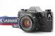 Top MINT Canon AE-1 Black SLR 35mm Film Camera NFD New FD 50mm f1.8 Lens JAPAN