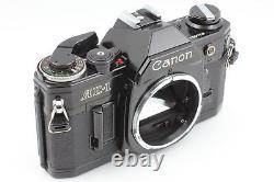 Top MINT Canon AE-1 Black SLR 35mm Film Camera NFD New FD 50mm f1.8 Lens JAPAN