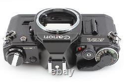 Top MINT Canon AE-1 Black SLR 35mm Film Camera NFD New FD 50mm f1.8 Lens JAPAN