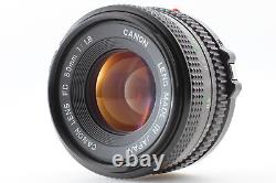 Top MINT Canon AE-1 Black SLR 35mm Film Camera NFD New FD 50mm f1.8 Lens JAPAN