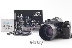 Top MINT Canon A-1 A1 35mm Film camera Black body New FD 50mm f1.4 Lens JAPAN