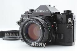 Top MINT Canon A-1 Black 35mm SLR Film Camera New FD 50mm F1.4 Lens From JAPAN