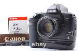 Top MINT Canon EOS-3 EOS3 SLR Film Camera EF 50mm F1.8 II Lens BP-E1 FromJAPAN