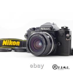 Top MINT Honeycomb Nikon FE2 Black 35mm Film Camera Ai 24mm f2.8 Lens JAPAN