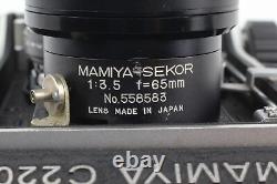 Top MINT Mamiya C220 Pro TLR Film Camera 65mm f/3.5 Lens From JAPAN