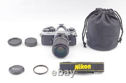 Top MINT Nikon FE2 Silver 35mm SLR Film Camera Body 43-86mm f/3.5 Lens JAPAN