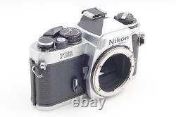 Top MINT Nikon FE2 Silver 35mm SLR Film Camera Body 43-86mm f/3.5 Lens JAPAN