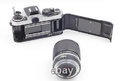 Top MINT Nikon FE2 Silver 35mm SLR Film Camera Body 43-86mm f/3.5 Lens JAPAN