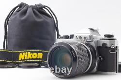Top MINT Nikon FE2 Silver 35mm SLR Film Camera Body 43-86mm f/3.5 Lens JAPAN