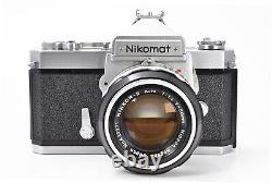 Top MINT Nikon Nikomat FT silver 35mm Film Camera 50mm F1.4 Lens Japan # 147