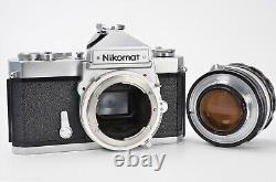 Top MINT Nikon Nikomat FT silver 35mm Film Camera 50mm F1.4 Lens Japan # 147