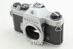 Top MINT Pentax Spotmatic F SPF Silver 35mm Film Camera 55mm f1.8 Lens JAPAN