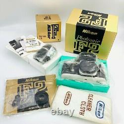 UNUSED Nikon F2 Photomic 35mm SLR Film Camera + Ai-s 24mm F/2 Lens From Japan