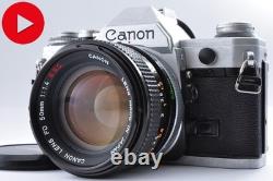 US Duty Paid Canon AE-1 silver 35mm Film Camera FD 50mm f1.4 SSC JAPAN #L86