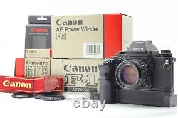 Unused Canon NEW F-1 AE Finder 35mm Film Camera NFD 50mm f1.4 Lens From JAPAN
