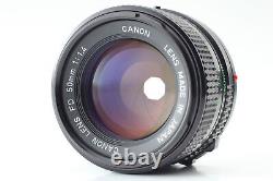 Unused Canon NEW F-1 AE Finder 35mm Film Camera NFD 50mm f1.4 Lens From JAPAN