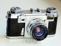 VERY RARE CONTAX-II, 2 RANGEFINDER 35 mm film camera withs lens Jupiter 8M EXC